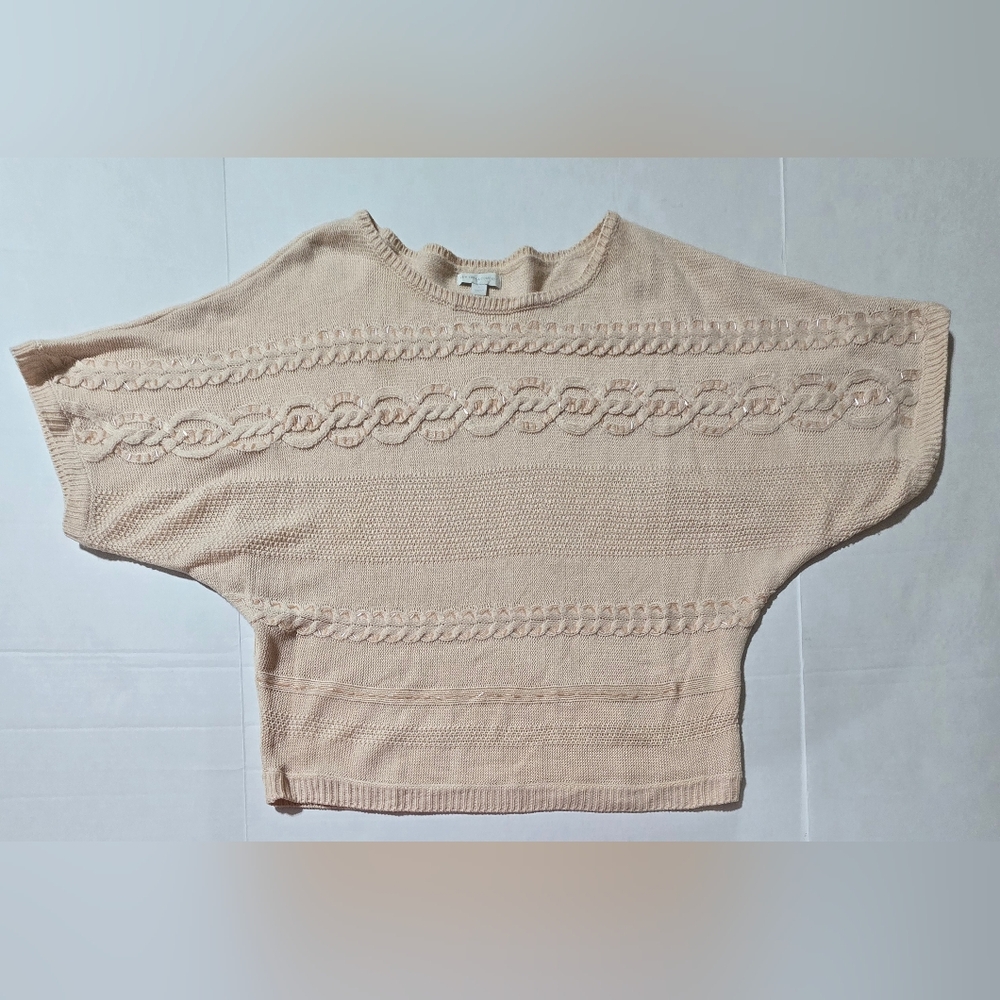 New York & Company Soft Beige Knit Top